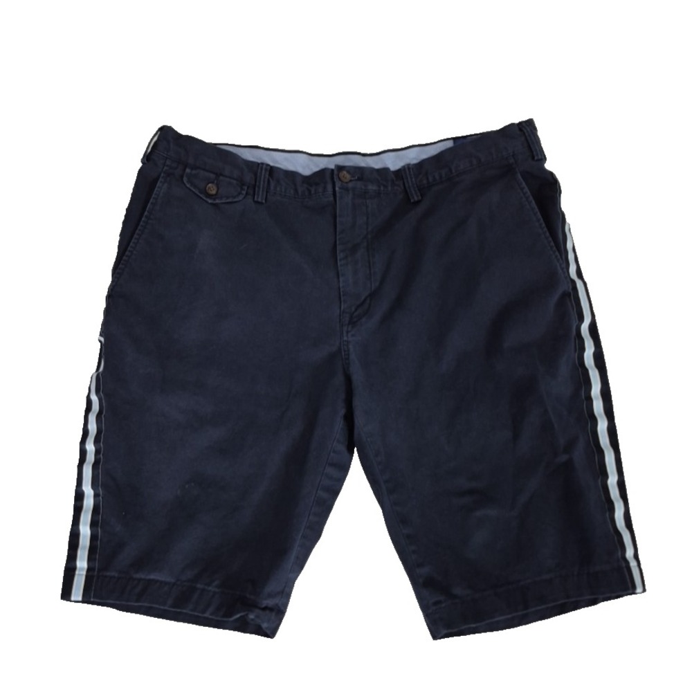 Polo Ralph Lauren Stretch Classic Fit Shorts Mens 40 Navy Cotton Twill Chino